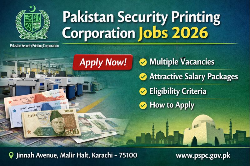 Pakistan Security Printing Corporation Jobs 2026